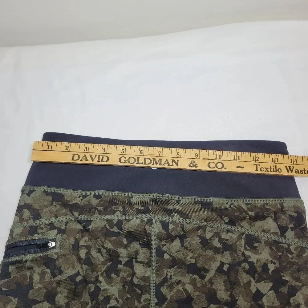 Lululemon Run Top Speed Crop Mystic Jungle Fatigue Camo Mid Rise Legging…